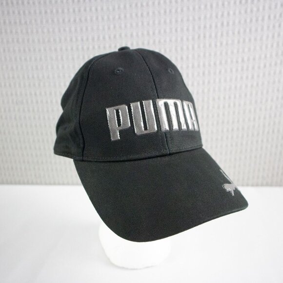 Puma Logo Strapback Hat Black - Picture 6 of 8